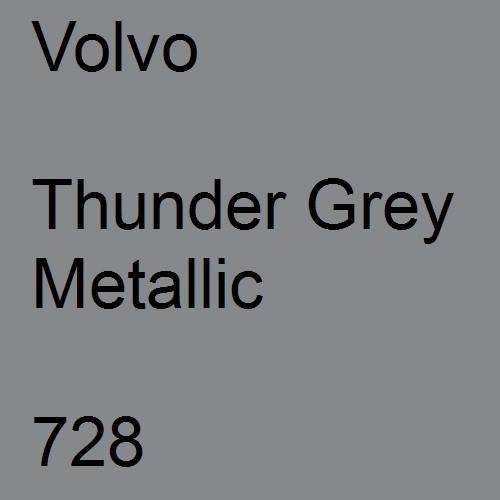 Volvo, Thunder Grey Metallic, 728.